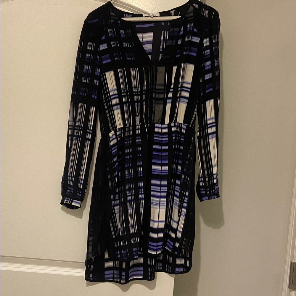Parker Black and Purple Patterned Garment
